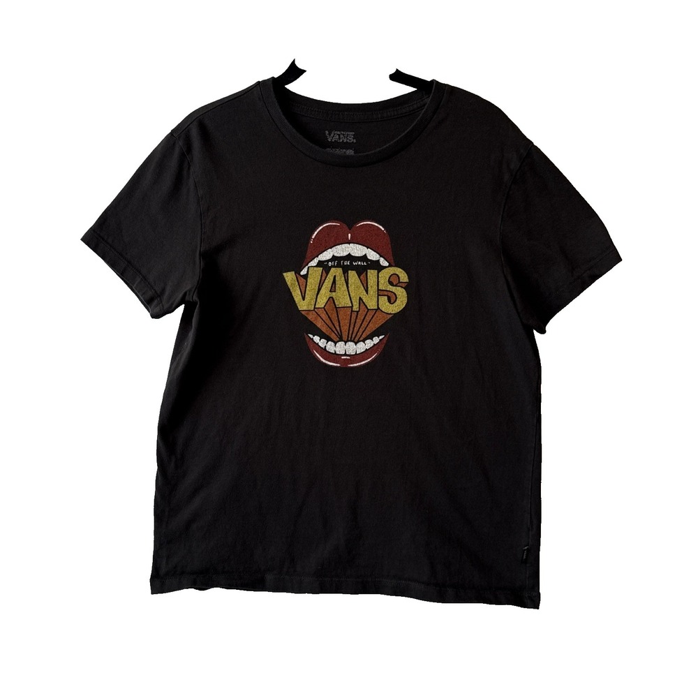 Vans Off the Wall Speak Up Short Sleeve Cotton Graphic T Shirt M Retro Skater